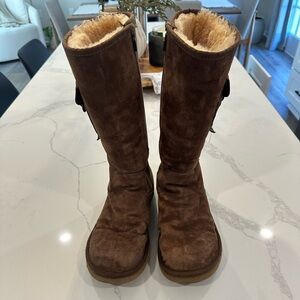 Brown Suede Women's Boots